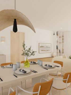 Visuel 3D d'une salle à manger