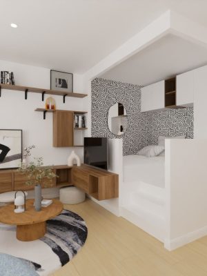 Visuel 3D d'un studio